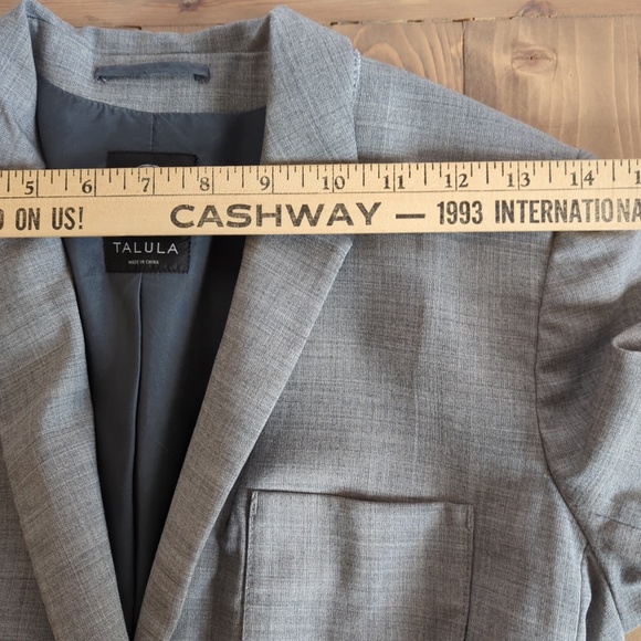 Talula Exeter Gray Wool Blend Blazer - Picture 12 of 16